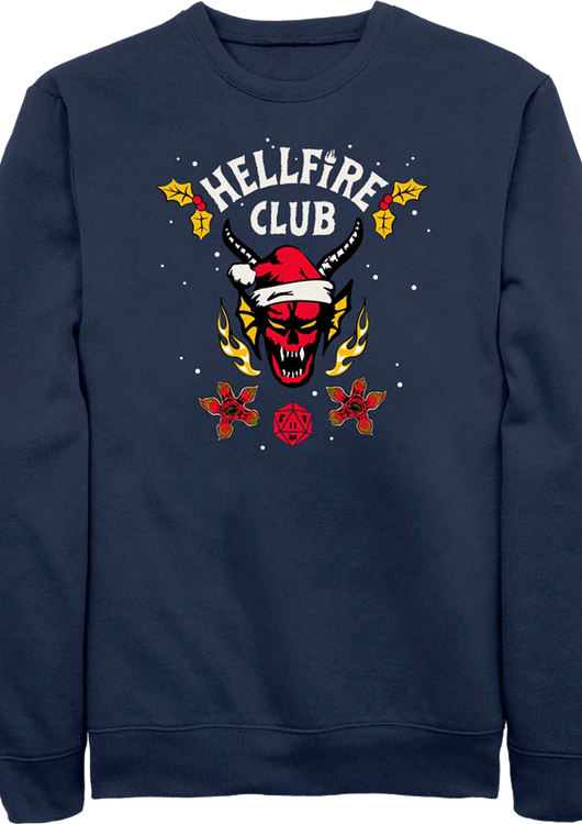 Hellfire Club Christmas Logo Stranger Things Sweatshirt - main product image