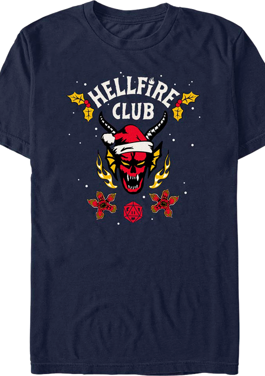 Hellfire Club Christmas Logo Stranger Things T-Shirt - main product image
