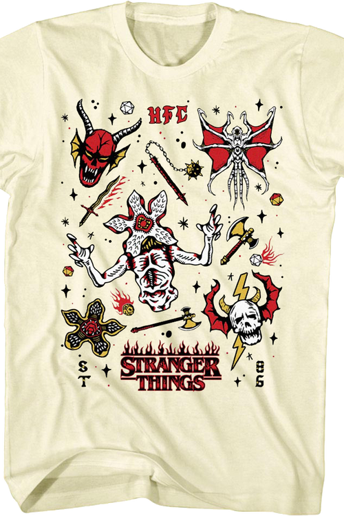 Hellfire Club Collage Stranger Things T-Shirtmain product image