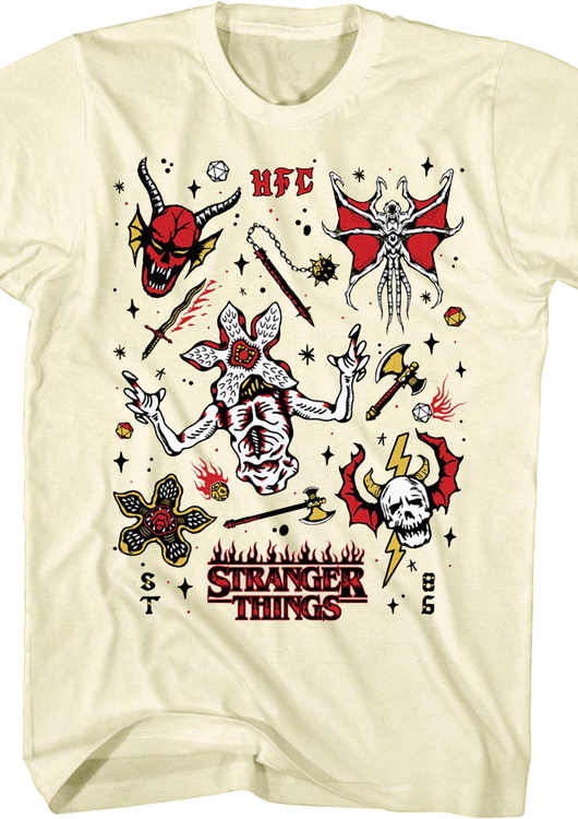 Hellfire Club Collage Stranger Things T-Shirt - main product image