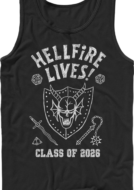 Hellfire Lives Class Of 2026 Stranger Things Tank Top - main product image
