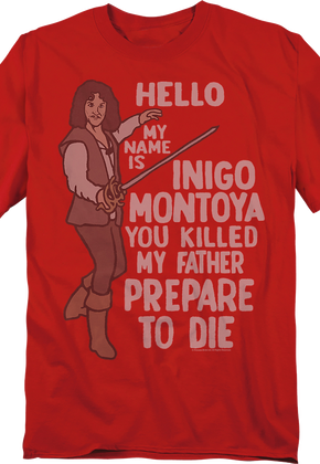 Vintage Hello My Name Is Inigo Montoya Princess Bride T-Shirt