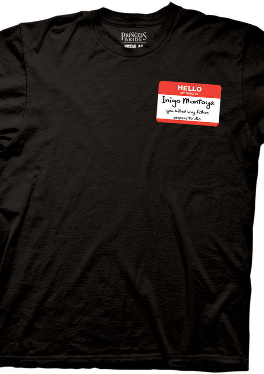 Hello My Name Is Inigo Montoya Princess Bride T-Shirt - main product image