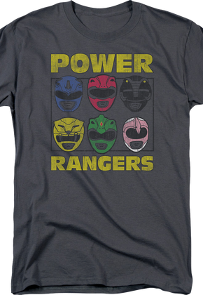 Helmets Mighty Morphin Power Rangers T-Shirt