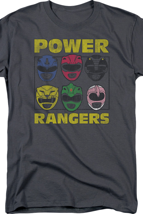 Helmets Mighty Morphin Power Rangers T-Shirtmain product image