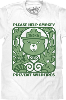 Help Prevent Wildfires Smokey Bear T-Shirt