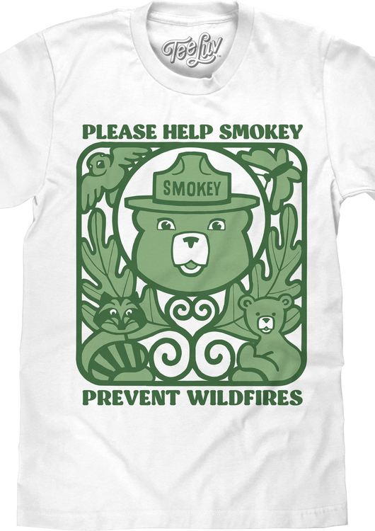 Help Prevent Wildfires Smokey Bear T-Shirt - main product image