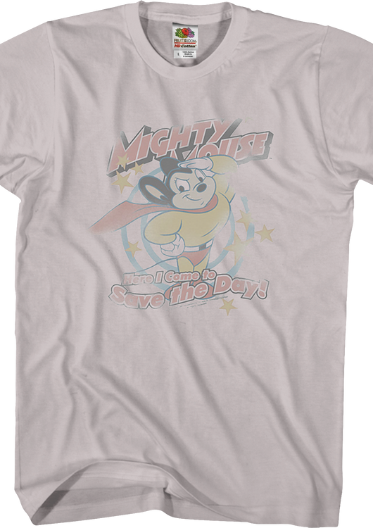 Here I Come to Save the Day Mighty Mouse T-Shirt - main product image