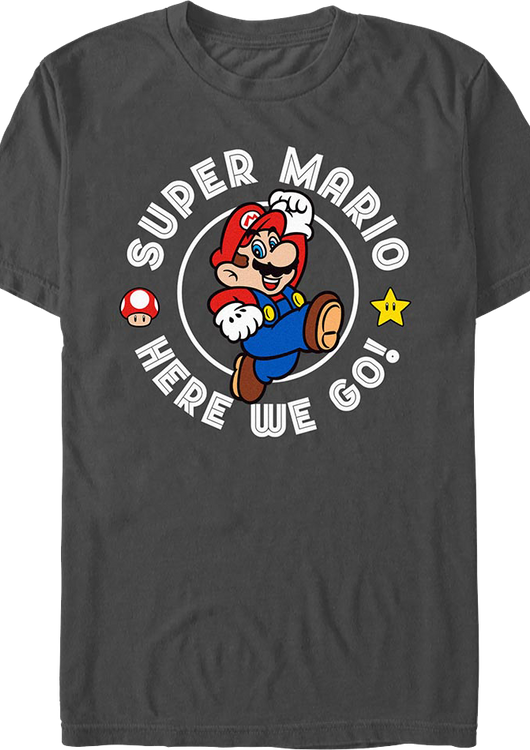 Here We Go Super Mario Bros. Nintendo T-Shirt - main product image