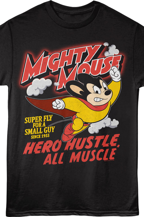 Hero Hustle All Muscle Mighty Mouse T-Shirtmain product image
