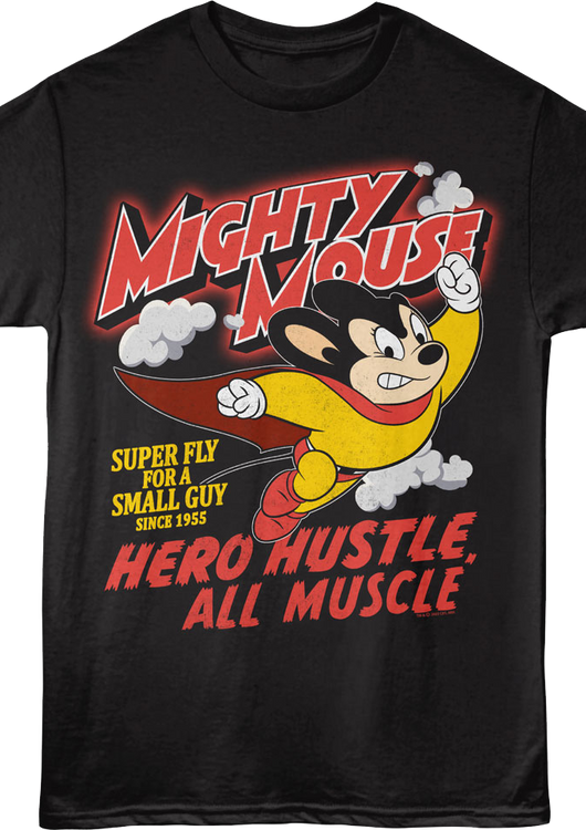 Hero Hustle All Muscle Mighty Mouse T-Shirt - main product image