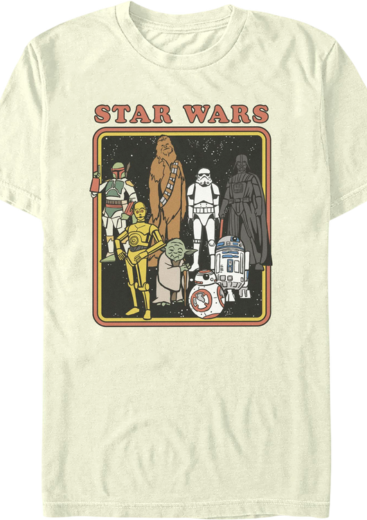 Heroes And Villains Retro Frame Star Wars T-Shirt - main product image