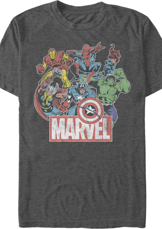 Heroes Assemble Marvel Comics T-Shirt - main product image