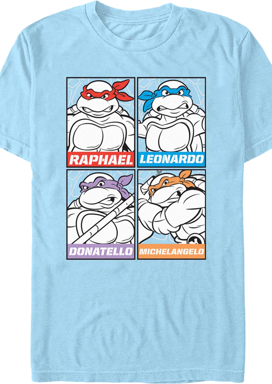 Heroes In A Half Shell Panels Teenage Mutant Ninja Turtles T-Shirt - main product image