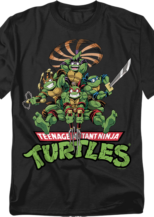 Heroes With Weapons Teenage Mutant Ninja Turtles T-Shirt - main product image