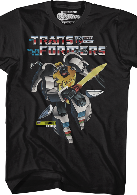 Heroic Dinobot Grimlock Transformers T-Shirt - main product image