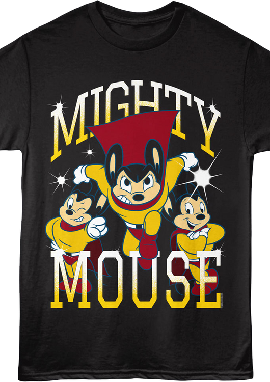 Heroic Poses Mighty Mouse T-Shirt - main product image