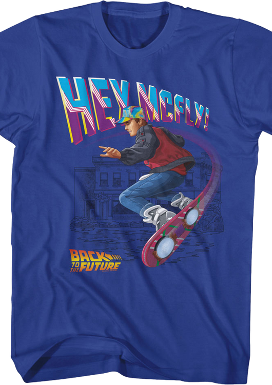 Hey McFly Hoverboard Back To The Future T-Shirt - main product image