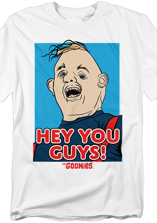Hey You Guys Sloth Illustration Goonies T-Shirt - main product image