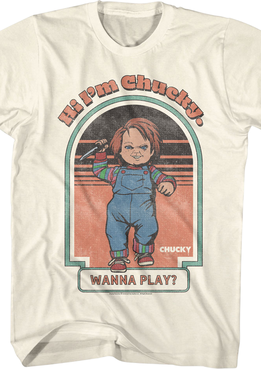 Hi I'm Chucky Wanna Play Child's Play T-Shirt - main product image