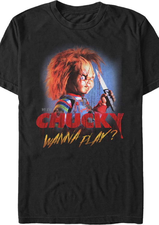 Hi I'm Chucky Wanna Play Child's Play T-Shirt - main product image