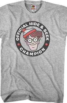 Hide and Seek Champion Where's Waldo T-Shirt