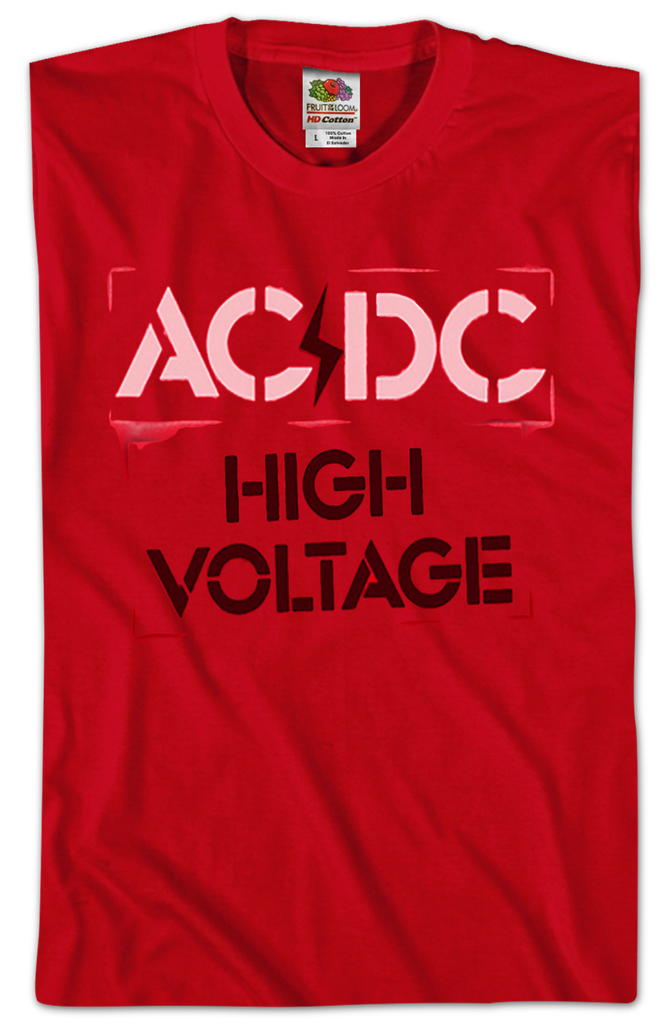 High Voltage AC/DC Shirt: Music T-Shirts