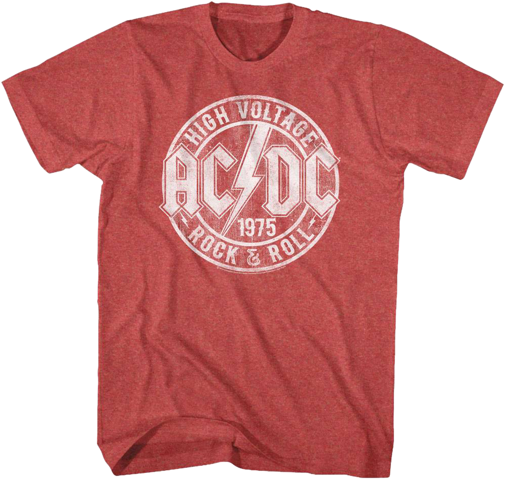 Ac dc high voltage t shirt sales