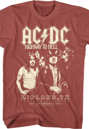 Highway To Hell Chaparrel Center ACDC T-Shirt