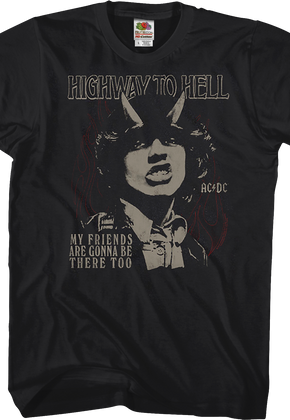 Highway To Hell My Friends Are Gonna Be There Too ACDC Shirt
