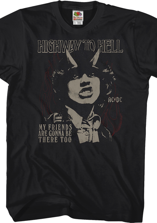 Highway To Hell My Friends Are Gonna Be There Too ACDC Shirt - main product image