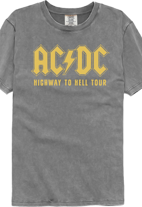 Highway To Hell Tour ACDC Comfort Colors Brand T-Shirt