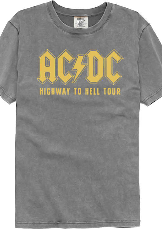 Highway To Hell Tour ACDC Comfort Colors Brand T-Shirt - main product image