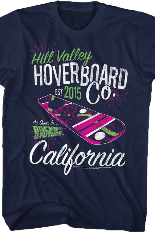 Hill Valley Hoverboard Back To The Future T-Shirtmain product image