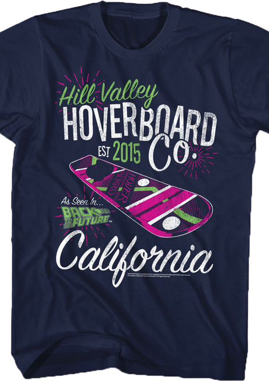 Hill Valley Hoverboard Back To The Future T-Shirt - main product image