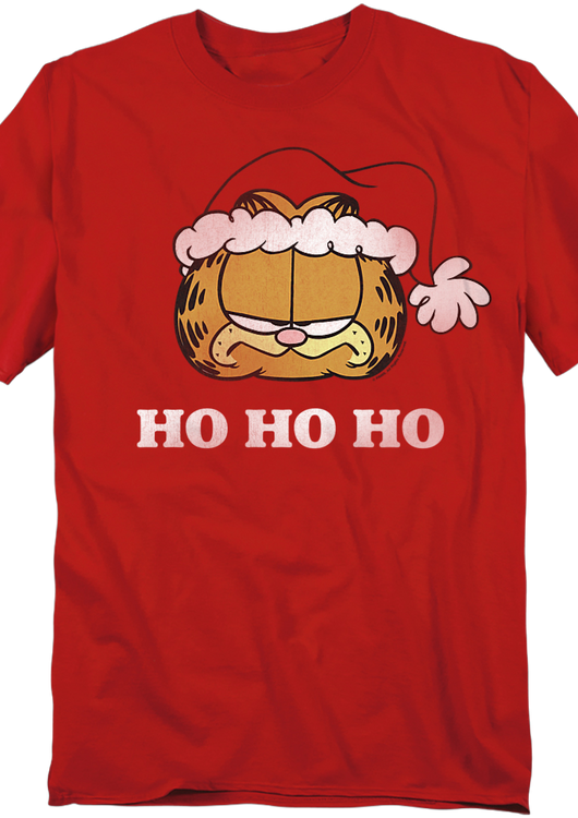 Ho Ho Ho Garfield Christmas T-Shirt - main product image