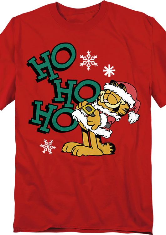 Ho Ho Ho Santa Garfield T-Shirt - main product image