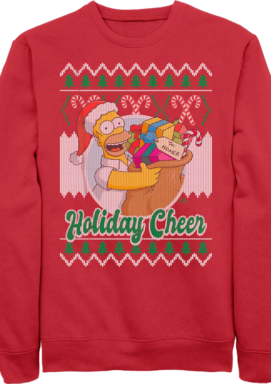 Holiday Cheer Simpsons Sweatshirt - main product image
