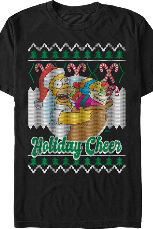 Holiday Cheer Simpsons T-Shirtmain product image