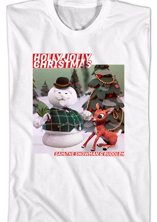 Holly Jolly Christmas Rudolph The Red Nosed Reindeer T-Shirt - main product image