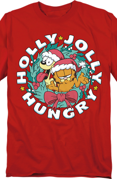 Holly Jolly Hungry Garfield T-Shirt