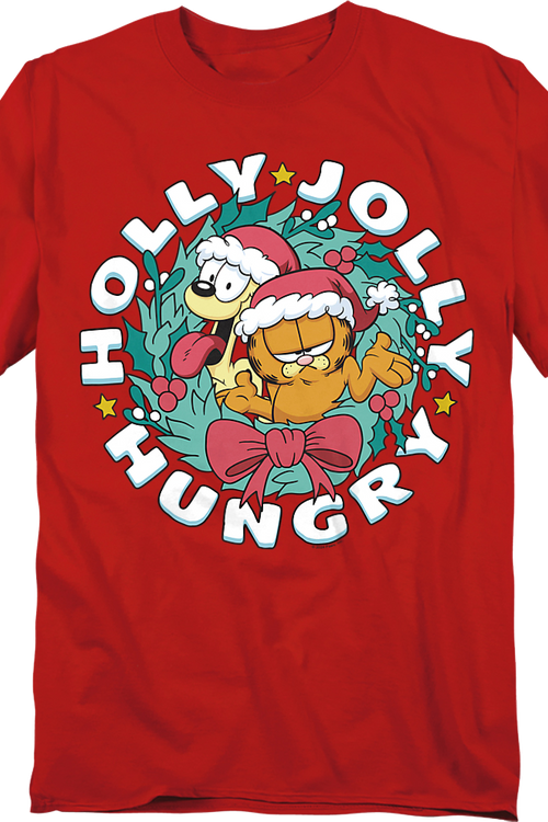 Holly Jolly Hungry Garfield T-Shirtmain product image