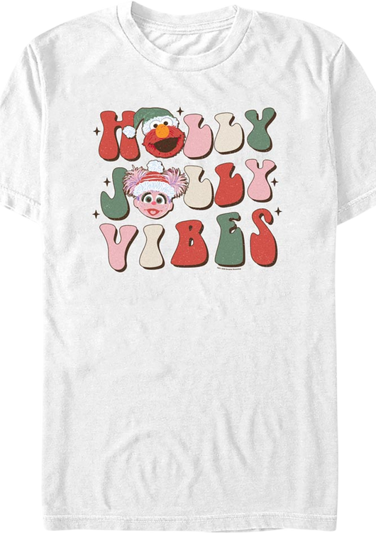 Holly Jolly Vibes Sesame Street T-Shirt - main product image