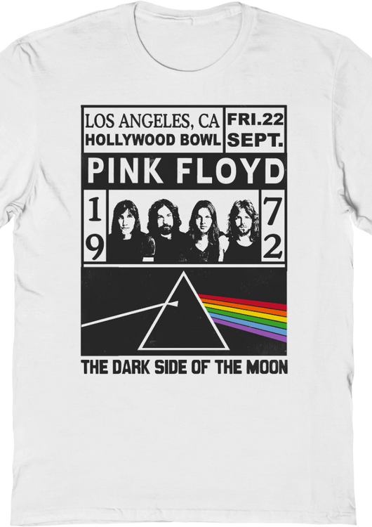 Hollywood Bowl 1972 Pink Floyd T-Shirt - main product image