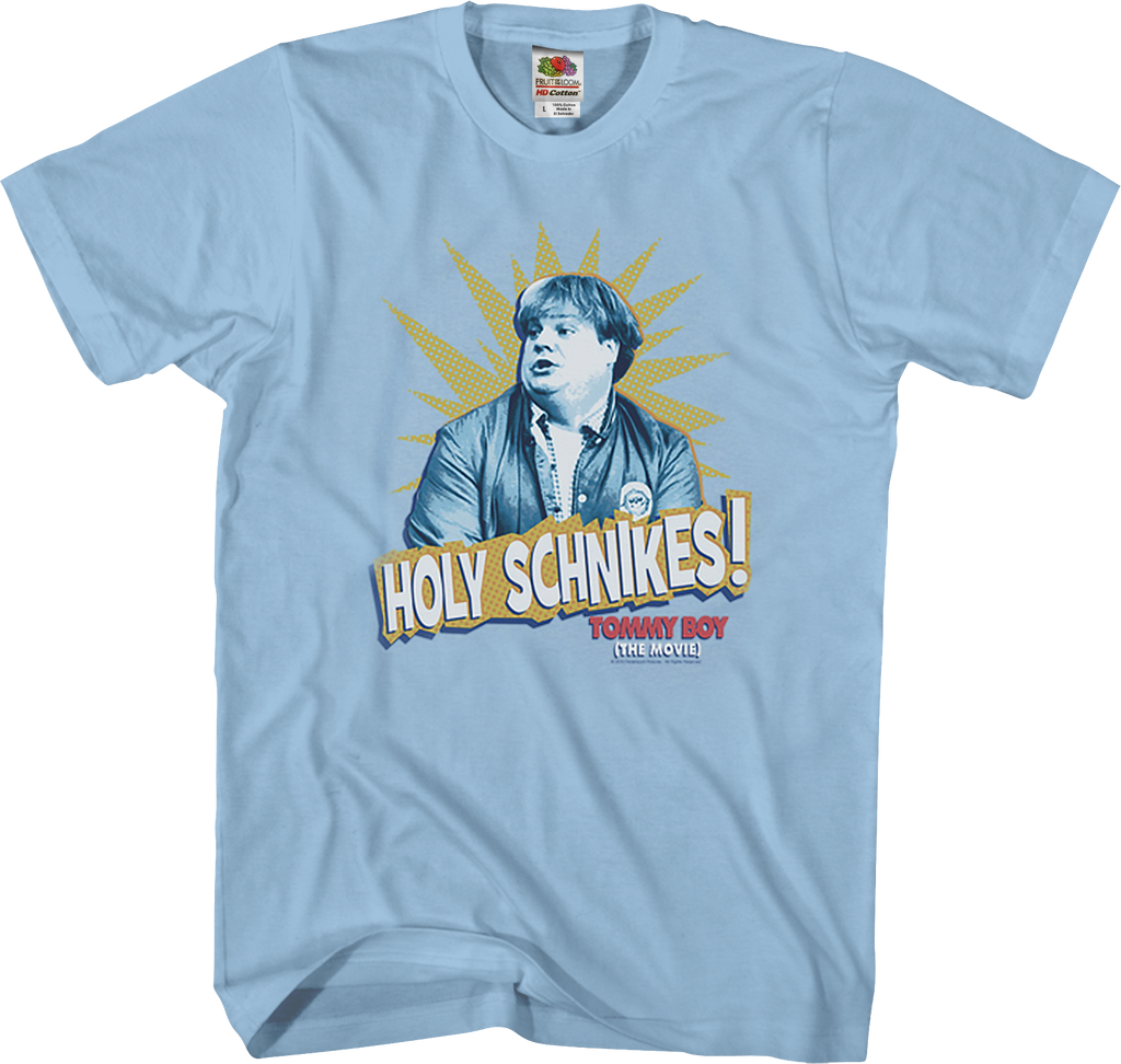 Holy Schnikes Tommy Boy TShirt Tommy Boy Mens TShirt