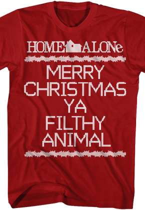 Home Alone Merry Christmas Ya Filthy Animal Christmas T-Shirt