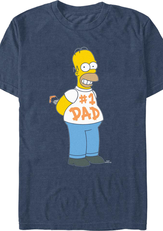 Homer Simpson #1 Dad Simpsons T-Shirt - main product image