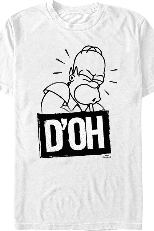 Homer Simpson D'oh Simpsons T-Shirtmain product image