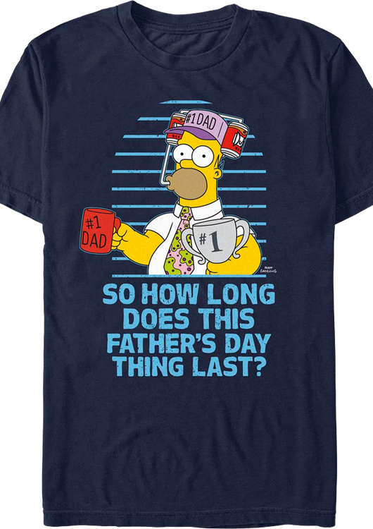 Homer Simpson Father's Day Simpsons T-Shirt - main product image
