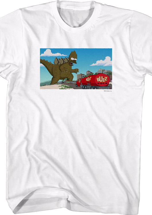 Homerzilla Attacks The Simpsons T-Shirt - main product image